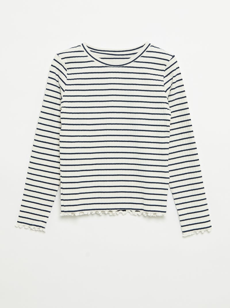 Set di 2 T-shirt a maniche lunghe Bianco - Kiabi