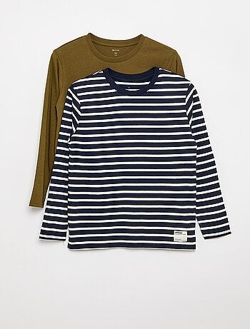 Set di 2 T-shirt a maniche lunghe