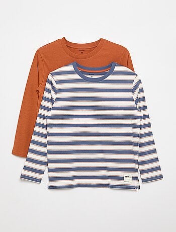 Set di 2 T-shirt a maniche lunghe