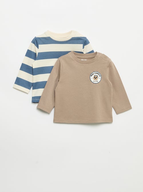Set di 2 T-shirt a maniche lunghe - Kiabi
