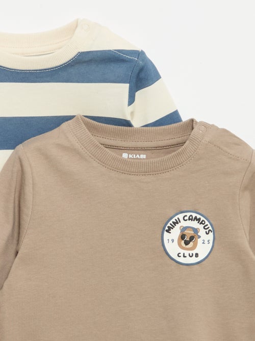 Set di 2 T-shirt a maniche lunghe - Kiabi