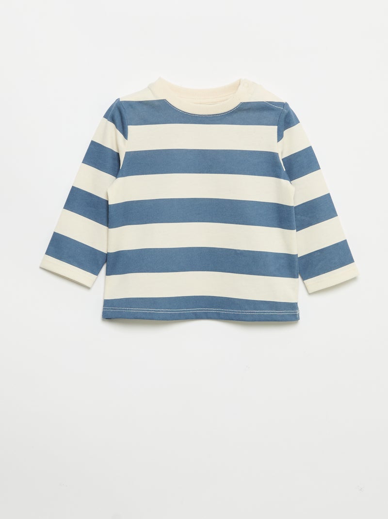 Set di 2 T-shirt a maniche lunghe Blu - Kiabi