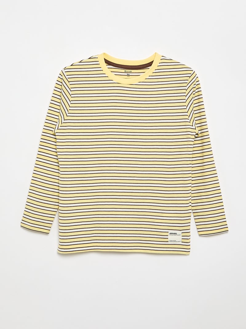 Set di 2 T-shirt a maniche lunghe Giallo - Kiabi