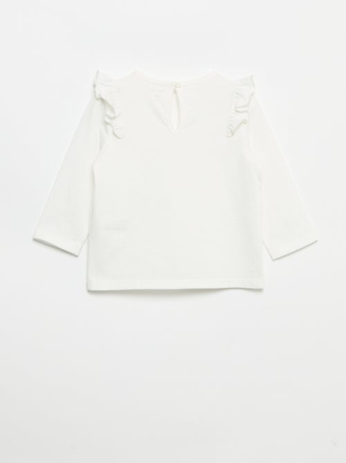 Set di 2 t-shirt a maniche lunghe in jersey di cotone - Kiabi Set di 2 t-shirt a maniche lunghe in jersey di cotone - Kiabi