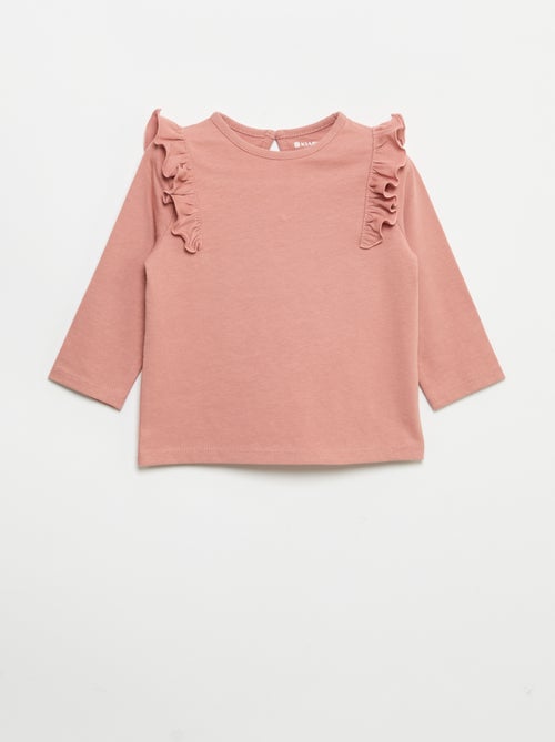Set di 2 t-shirt a maniche lunghe in jersey di cotone - Kiabi