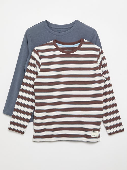 Set di 2 T-shirt a maniche lunghe - Kiabi