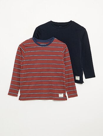 Set di 2 T-shirt a maniche lunghe