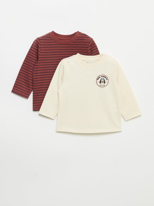 Set di 2 T-shirt a maniche lunghe - Kiabi