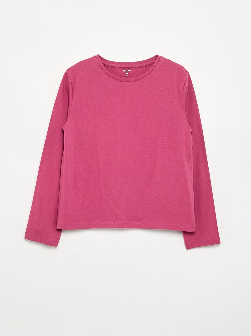 Set di 2 T-shirt a maniche lunghe Rosa - Kiabi