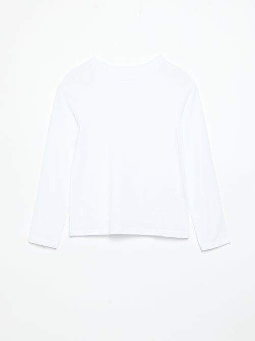 Set di 2 t-shirt a maniche lunghe tinta unita - Kiabi Set di 2 t-shirt a maniche lunghe tinta unita - Kiabi
