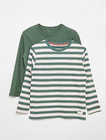Set di 2 T-shirt a maniche lunghe