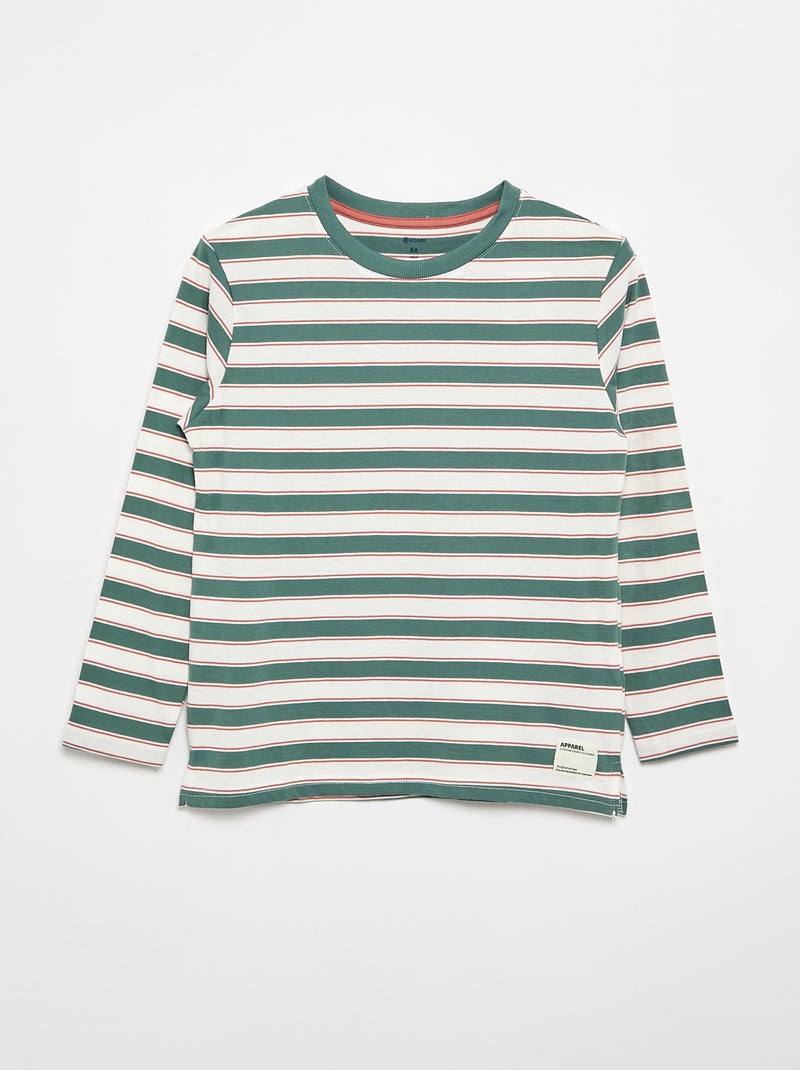 Set di 2 T-shirt a maniche lunghe Verde - Kiabi