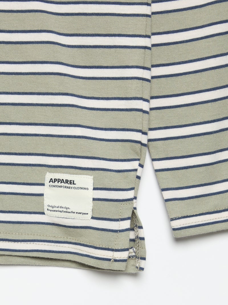 Set di 2 T-shirt a maniche lunghe Verde - Kiabi