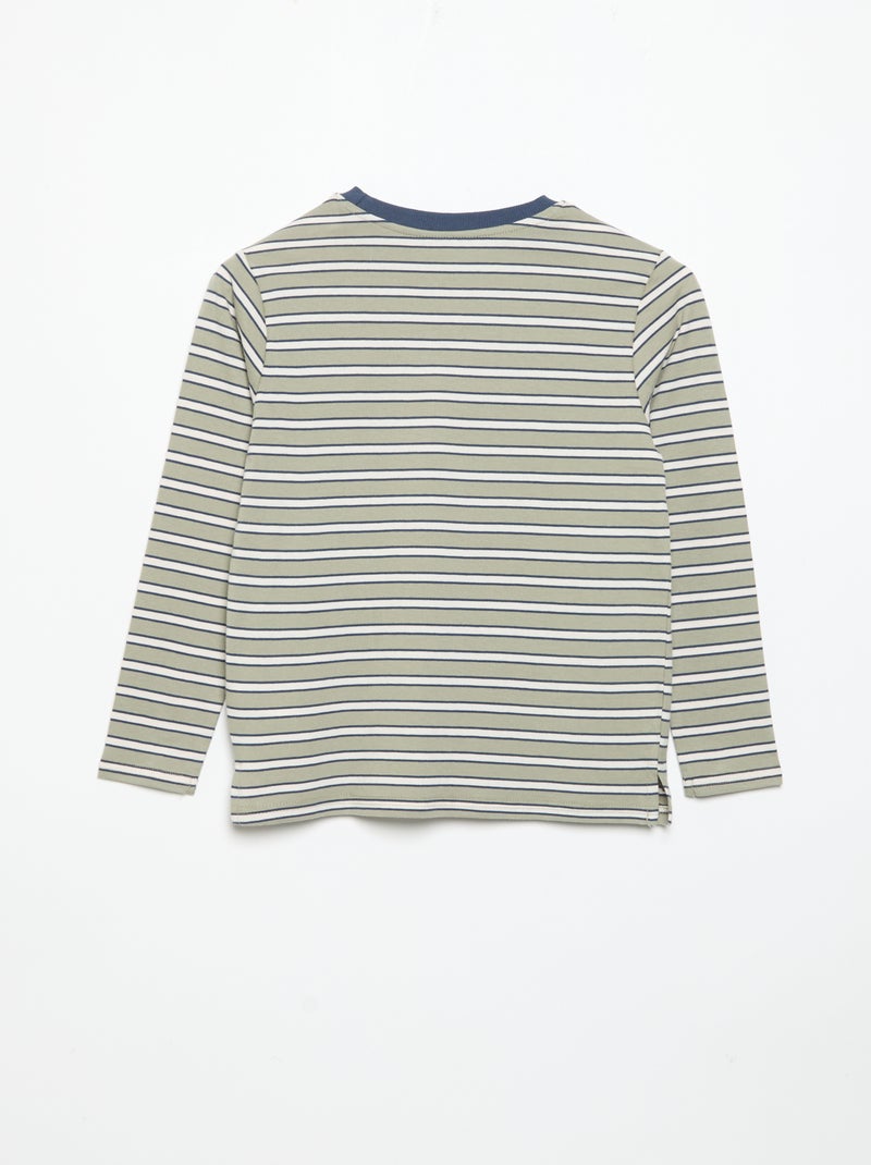 Set di 2 T-shirt a maniche lunghe Verde - Kiabi