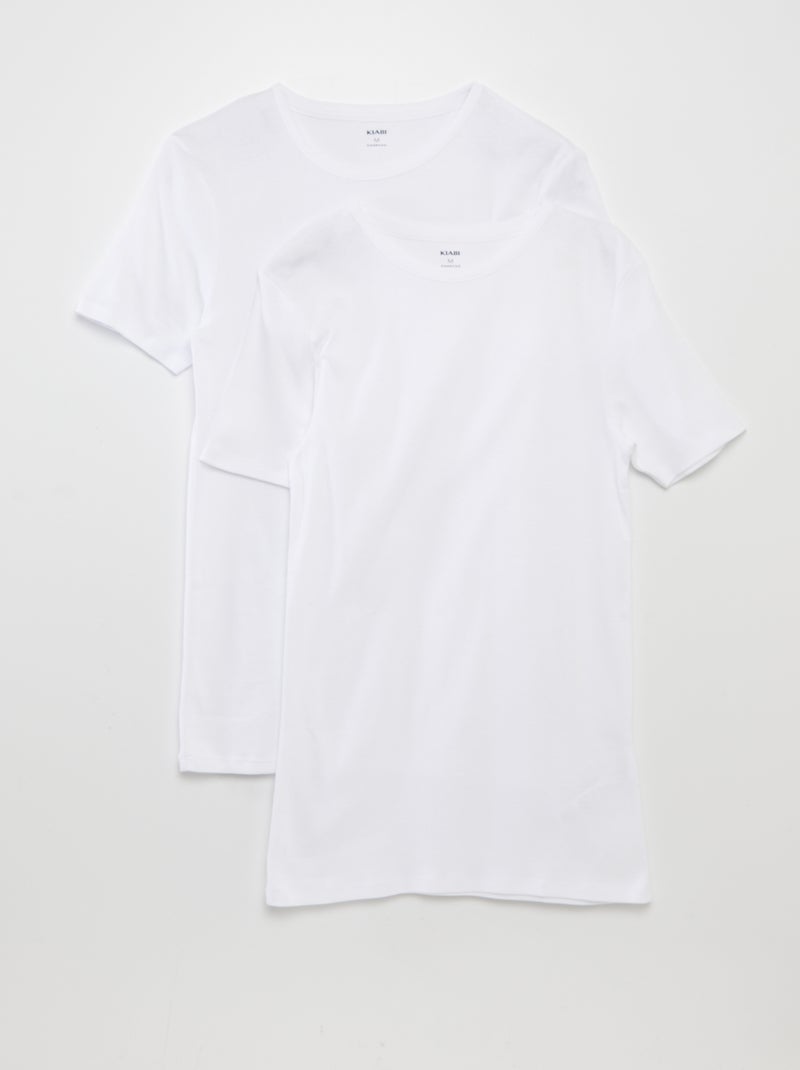 Set di 2 t-shirt basic bianco - Kiabi