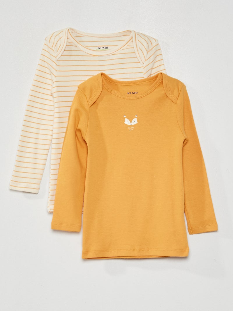 Set di 2 t-shirt BEIGE - Kiabi
