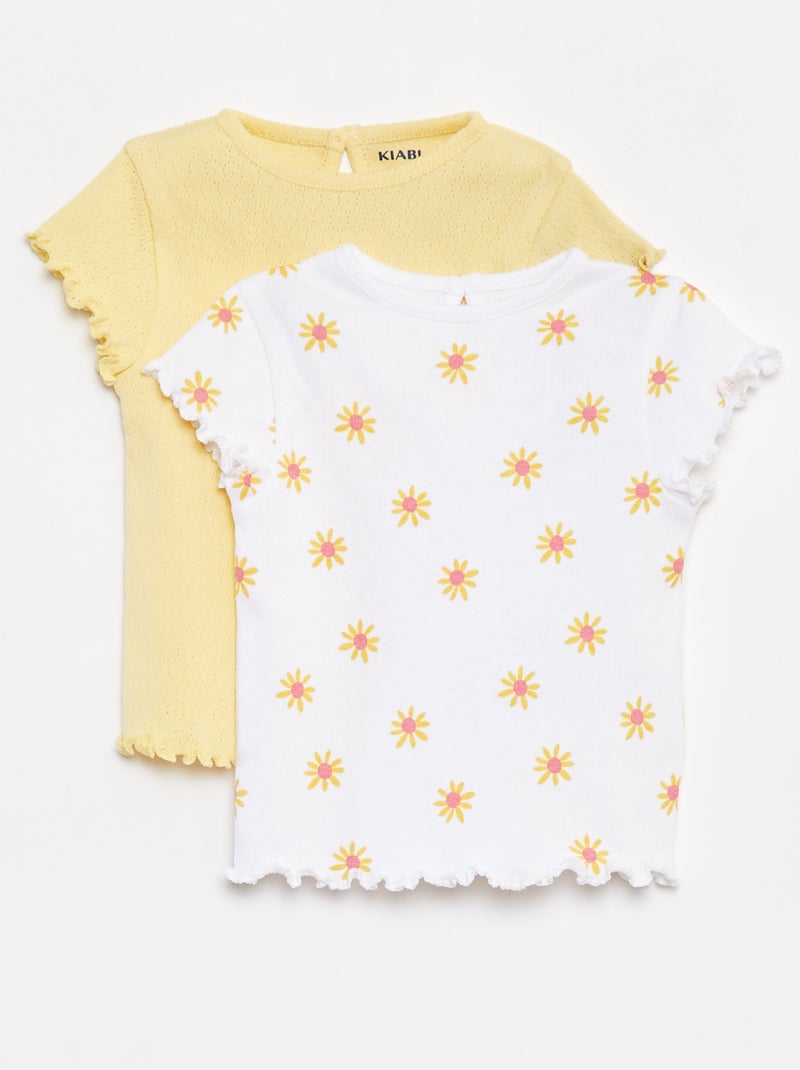 Set di 2 t-shirt BIANCO - Kiabi
