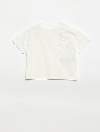 Set di 2 T-shirt con dettaglio sul petto