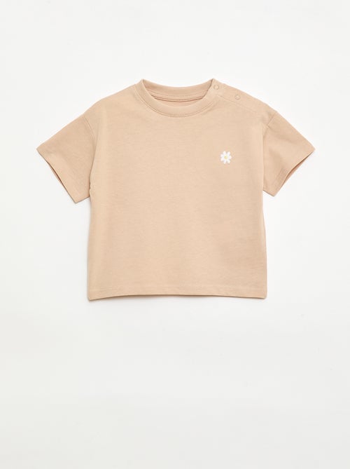 Set di 2 T-shirt con dettaglio sul petto - Kiabi