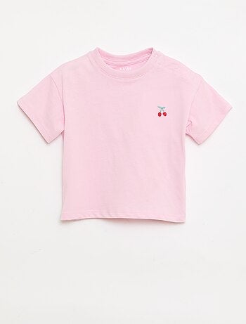 Set di 2 T-shirt con dettaglio sul petto