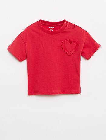 Set di 2 T-shirt con dettaglio sul petto