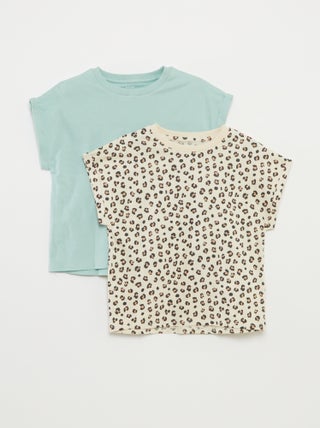 Set di 2 t-shirt in cotone