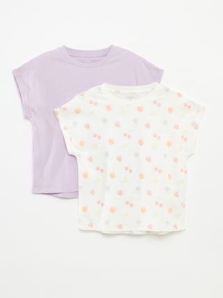 Set di 2 t-shirt in cotone