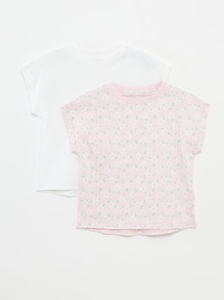 Set di 2 t-shirt in cotone