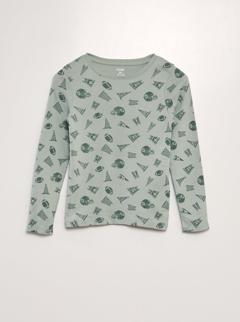 Set di 2 t-shirt in jersey VERDE - Kiabi