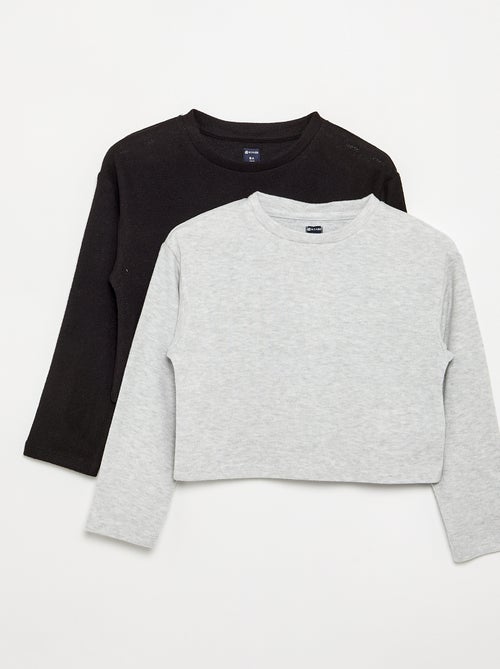 Set di 2 T-shirt in morbida maglia - Kiabi Set di 2 T-shirt in morbida maglia - Kiabi