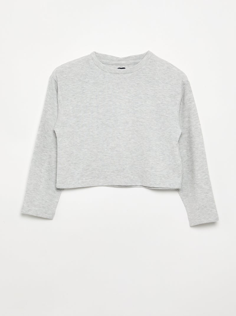 Set di 2 T-shirt in morbida maglia Grigio - Kiabi
