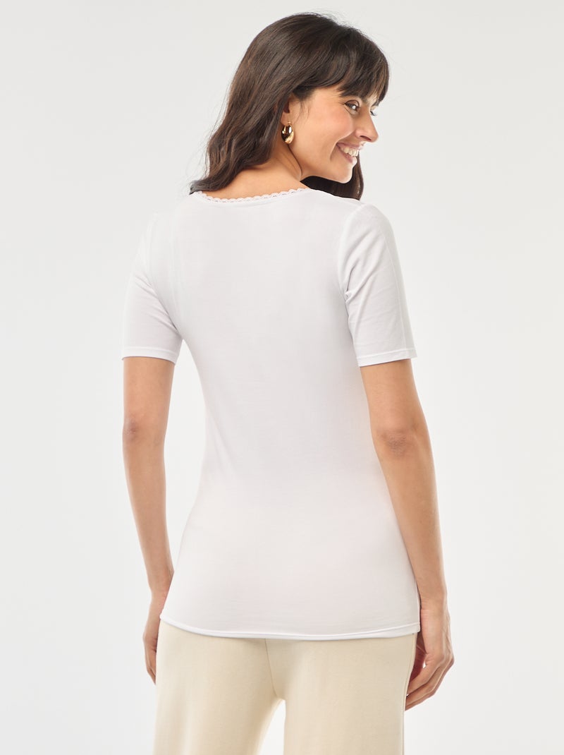 Set di 2 T-shirt intime BIANCO - Kiabi