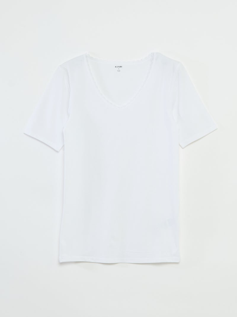 Set di 2 T-shirt intime BIANCO - Kiabi