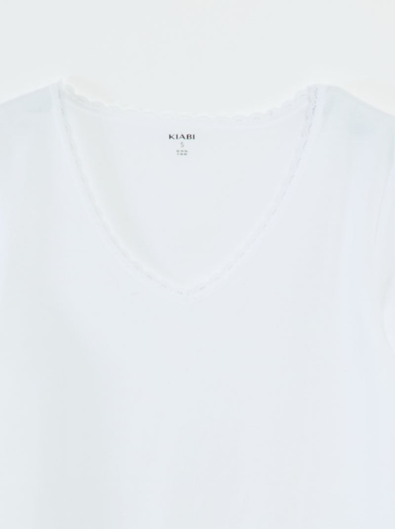 Set di 2 T-shirt intime BIANCO - Kiabi