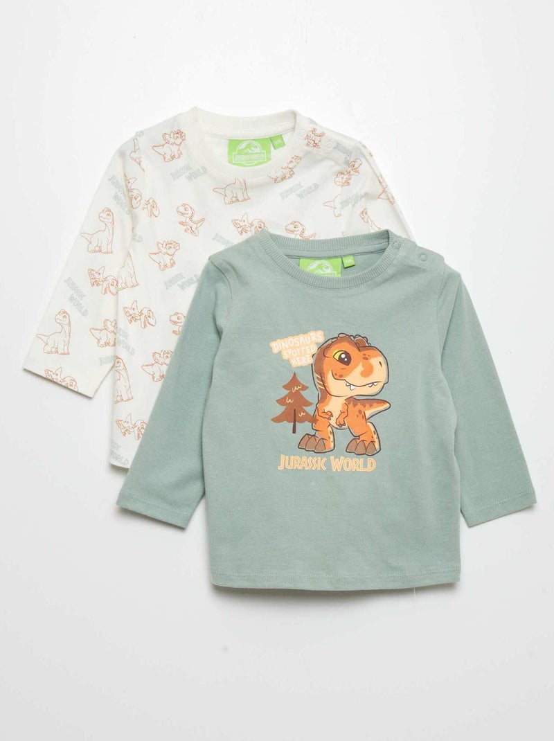 Set di 2 t-shirt 'Jurassic World' VERDE - Kiabi