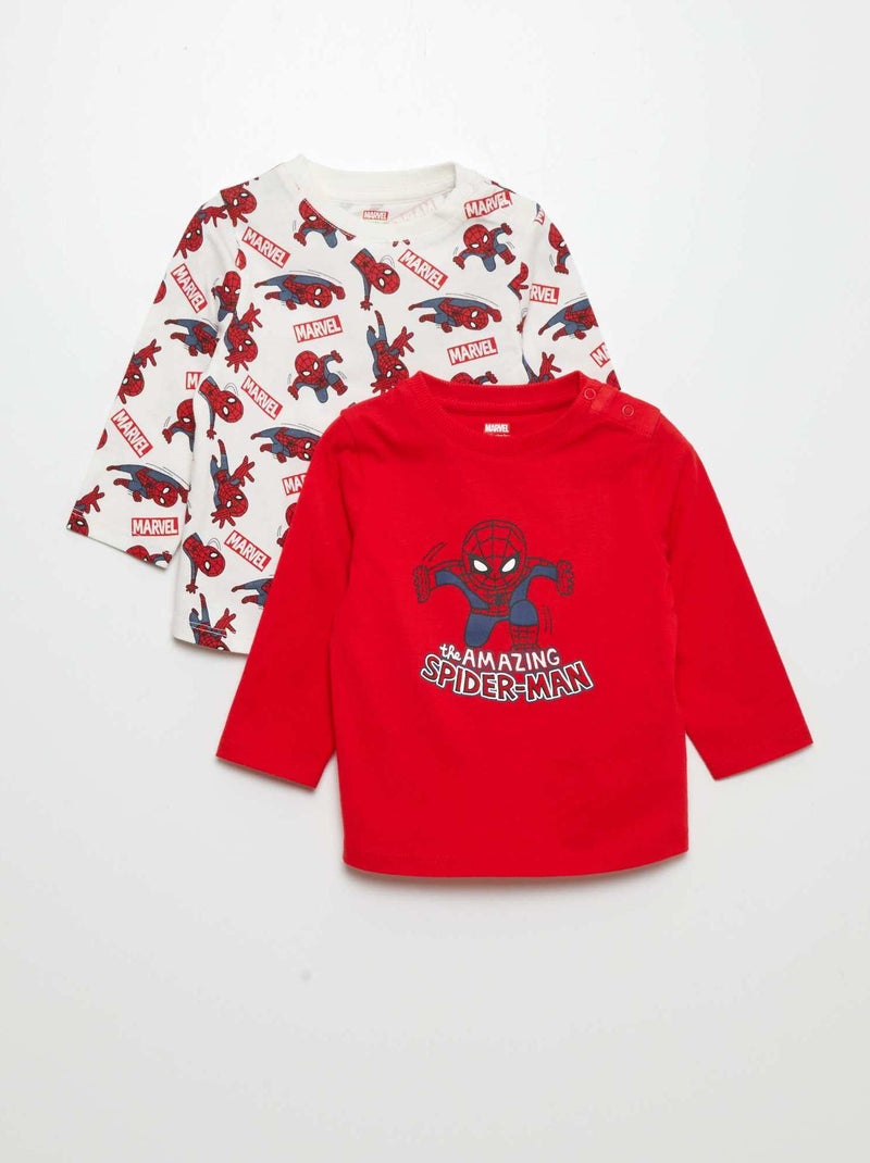 Set di 2 t-shirt 'Spider-Man' ROSSO - Kiabi