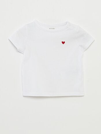 Set di 2 t-shirt tinta unita