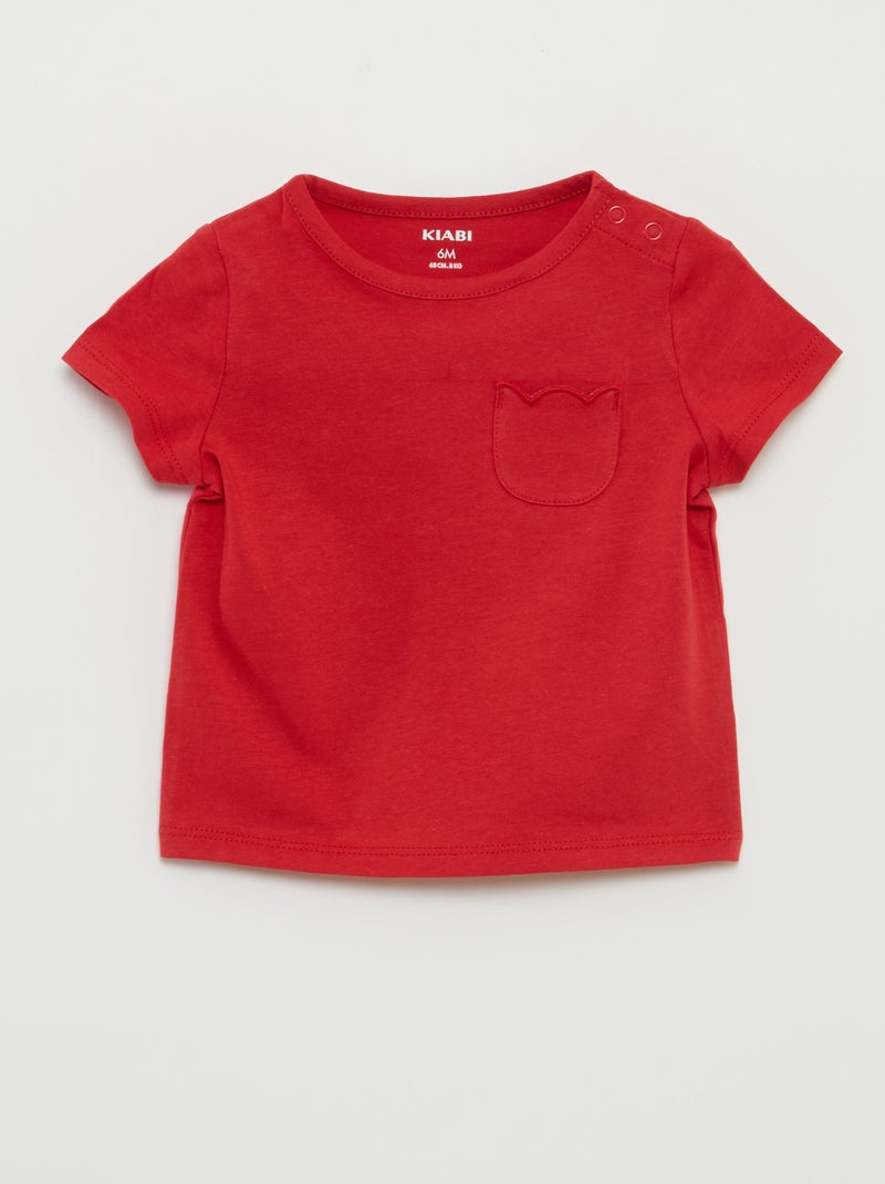 Set di 2 t-shirt tinta unita BIANCO - Kiabi