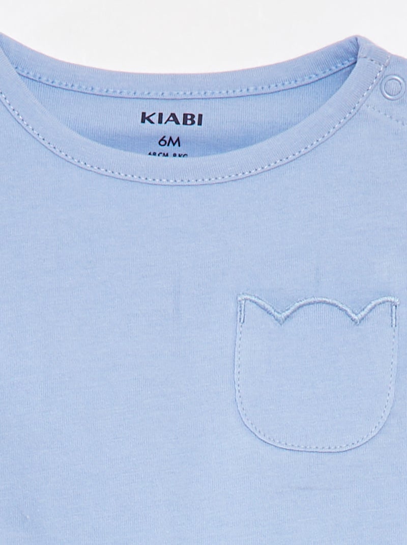 Set di 2 t-shirt tinta unita ROSA - Kiabi