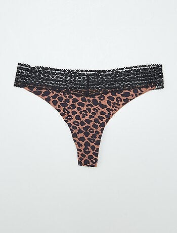 Set di 2 tanga con pizzo