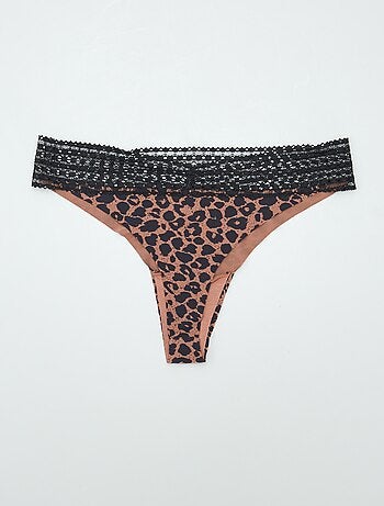 Set di 2 tanga con pizzo