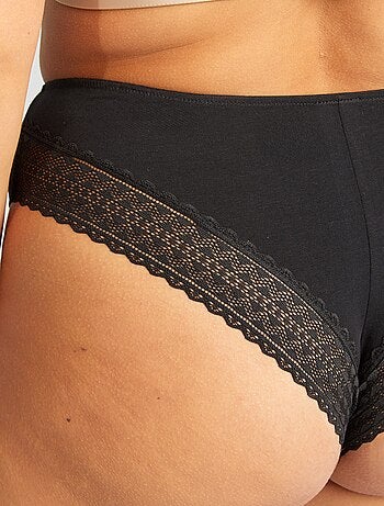 Set di 2 tanga con pizzo