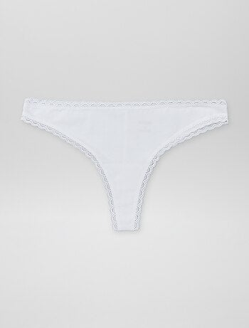 Set di 2 tanga in cotone