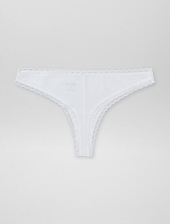 Set di 2 tanga in cotone