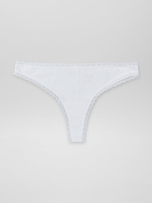 Set di 2 tanga in cotone - Kiabi