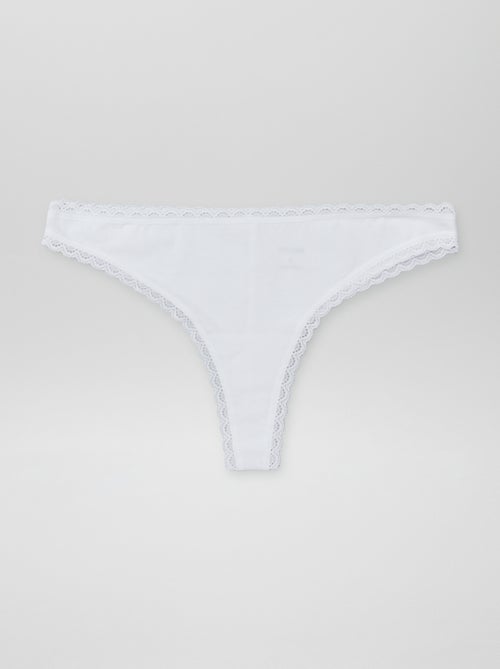 Set di 2 tanga in cotone - Kiabi