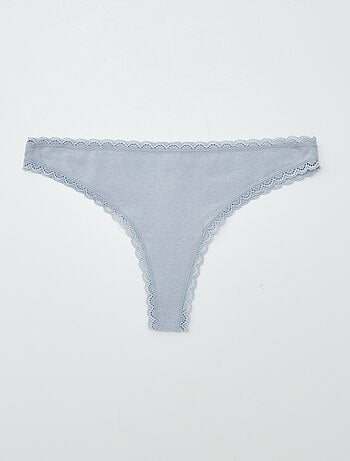 Set di 2 tanga in cotone