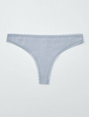 Set di 2 tanga in cotone