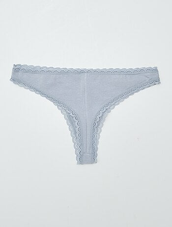 Set di 2 tanga in cotone