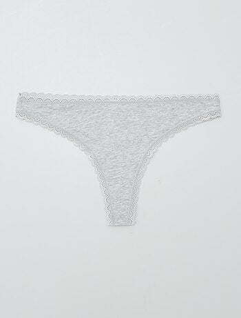 Set di 2 tanga in cotone